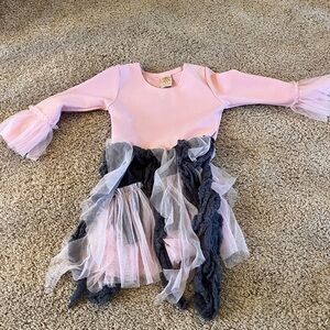 Pink and Gray Kids Costume